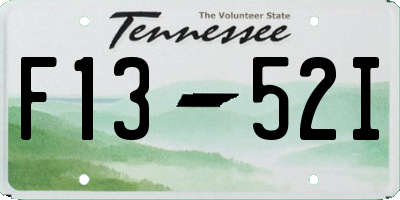 TN license plate F1352I