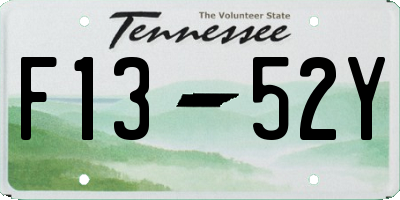 TN license plate F1352Y