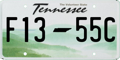 TN license plate F1355C