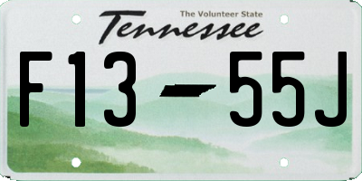 TN license plate F1355J