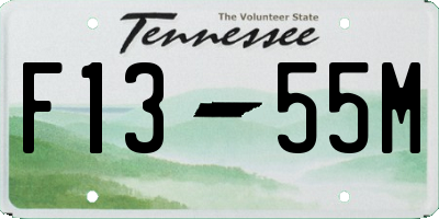 TN license plate F1355M