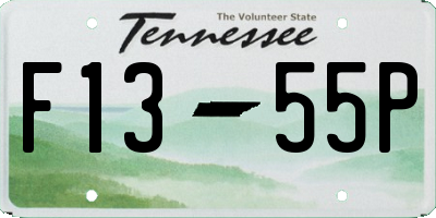 TN license plate F1355P