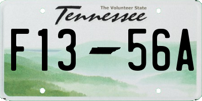 TN license plate F1356A