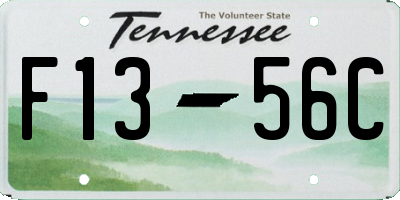 TN license plate F1356C