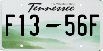 TN license plate F1356F