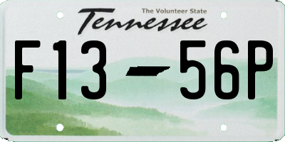 TN license plate F1356P