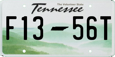 TN license plate F1356T