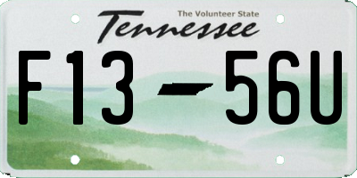 TN license plate F1356U