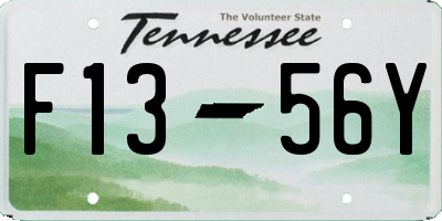 TN license plate F1356Y