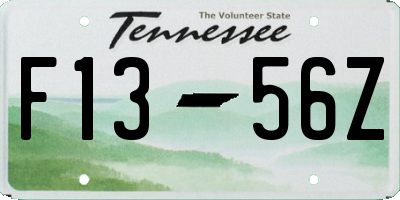 TN license plate F1356Z