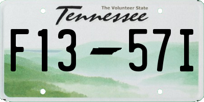 TN license plate F1357I