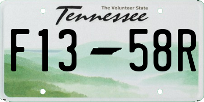 TN license plate F1358R