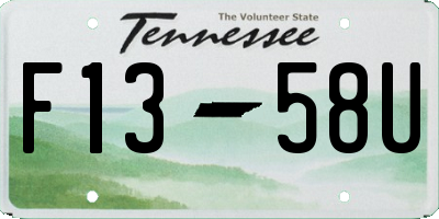 TN license plate F1358U