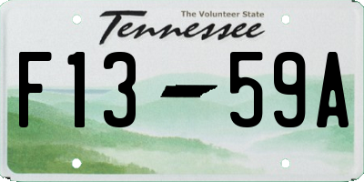 TN license plate F1359A