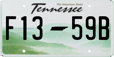 TN license plate F1359B