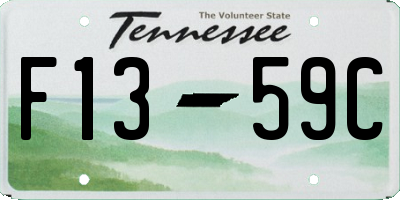 TN license plate F1359C