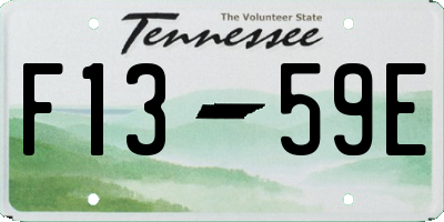 TN license plate F1359E