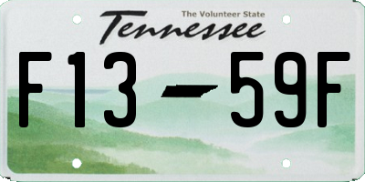 TN license plate F1359F