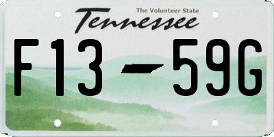 TN license plate F1359G