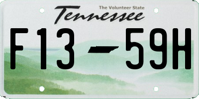 TN license plate F1359H
