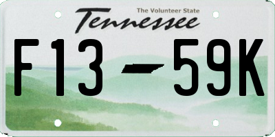 TN license plate F1359K
