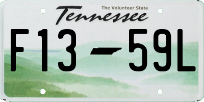 TN license plate F1359L