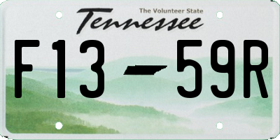TN license plate F1359R