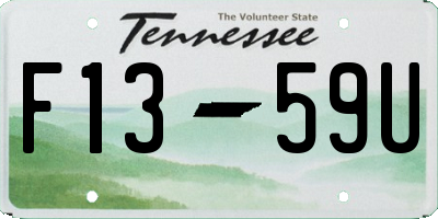 TN license plate F1359U