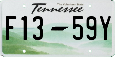 TN license plate F1359Y