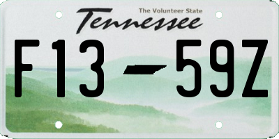 TN license plate F1359Z