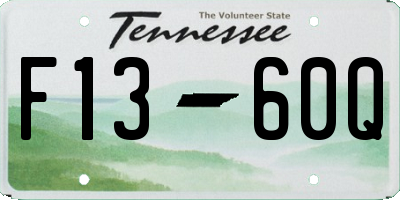 TN license plate F1360Q