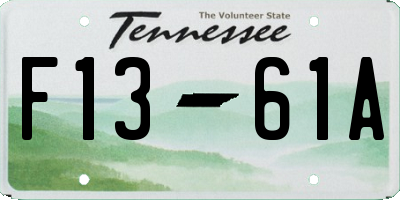 TN license plate F1361A