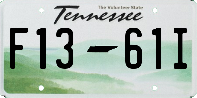 TN license plate F1361I
