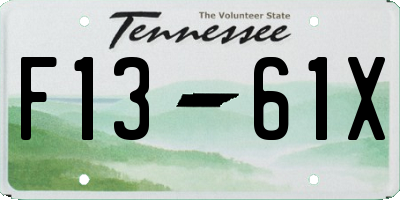 TN license plate F1361X