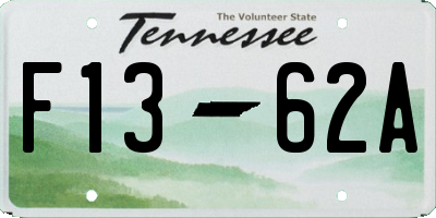 TN license plate F1362A