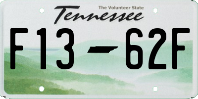 TN license plate F1362F