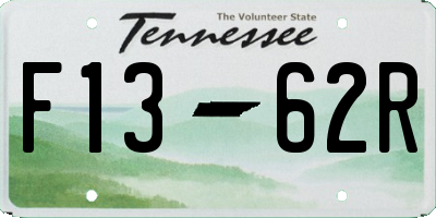 TN license plate F1362R