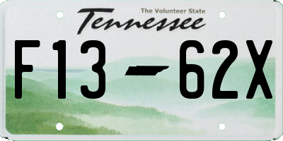 TN license plate F1362X