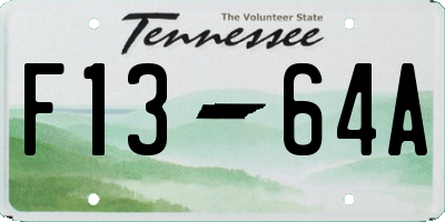 TN license plate F1364A