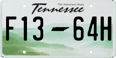 TN license plate F1364H
