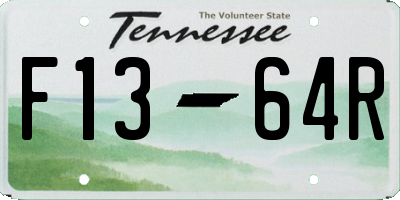 TN license plate F1364R