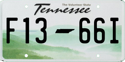 TN license plate F1366I