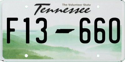 TN license plate F1366O
