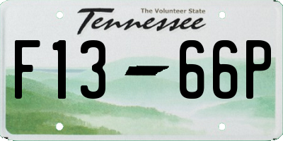 TN license plate F1366P
