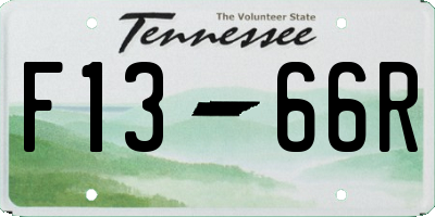 TN license plate F1366R