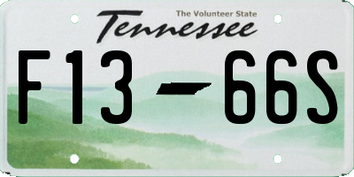 TN license plate F1366S