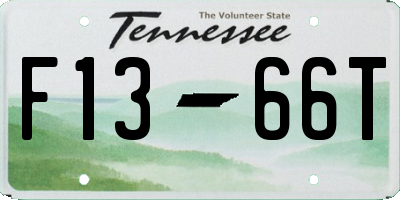 TN license plate F1366T