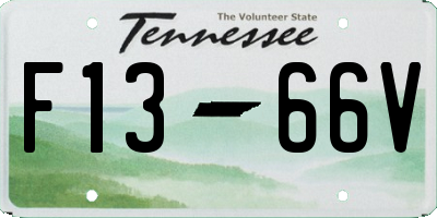 TN license plate F1366V