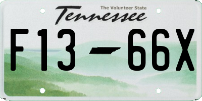 TN license plate F1366X