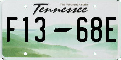TN license plate F1368E